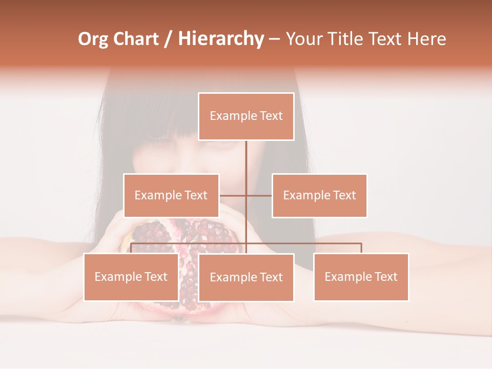 Female Hair Happy PowerPoint Template