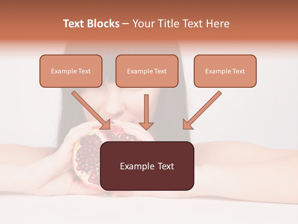 Female Hair Happy PowerPoint Template