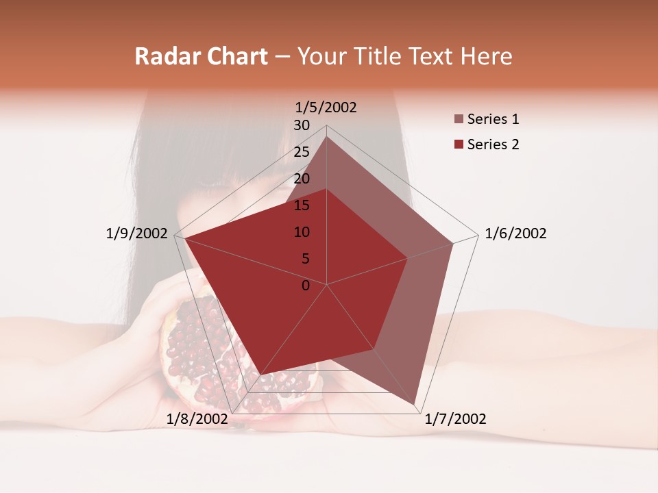 Female Hair Happy PowerPoint Template