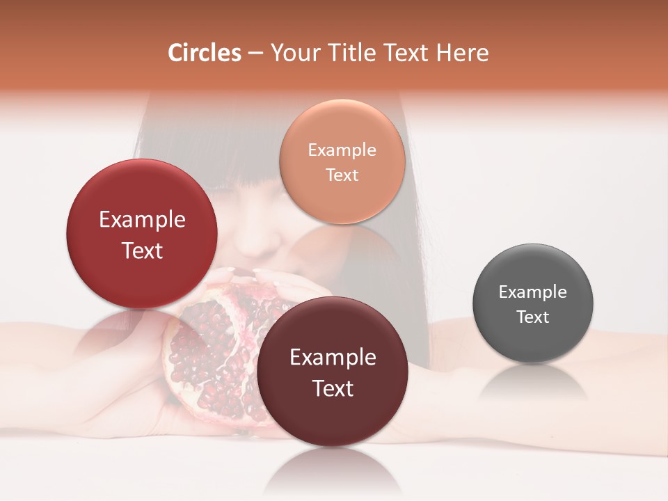 Female Hair Happy PowerPoint Template