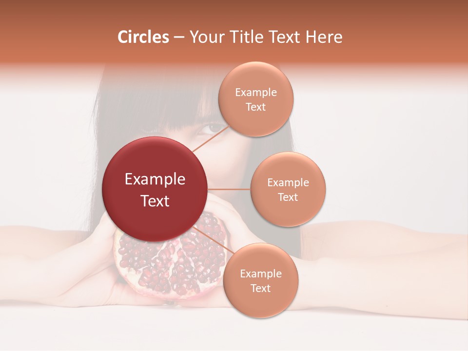 Female Hair Happy PowerPoint Template