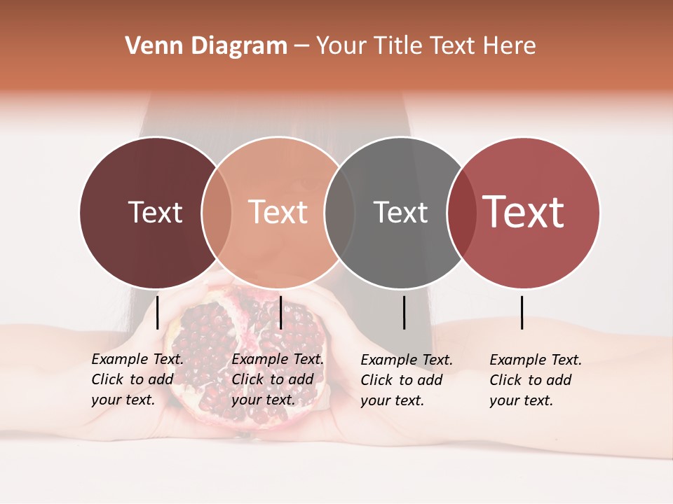 Female Hair Happy PowerPoint Template