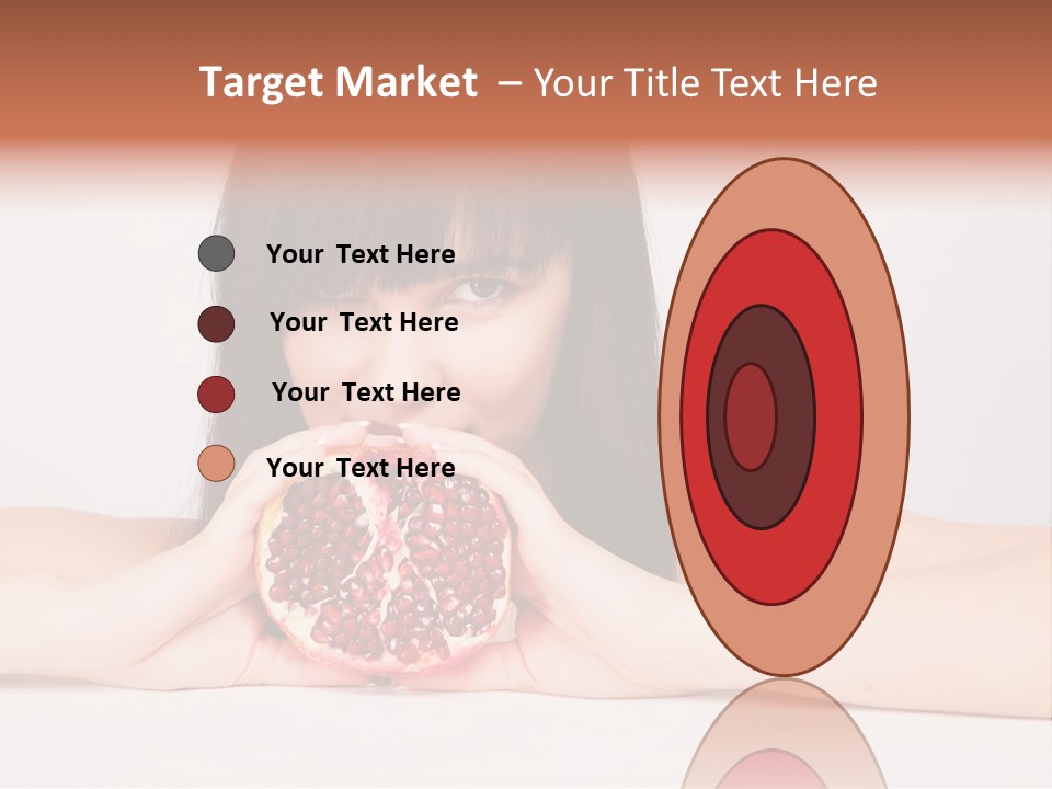 Female Hair Happy PowerPoint Template