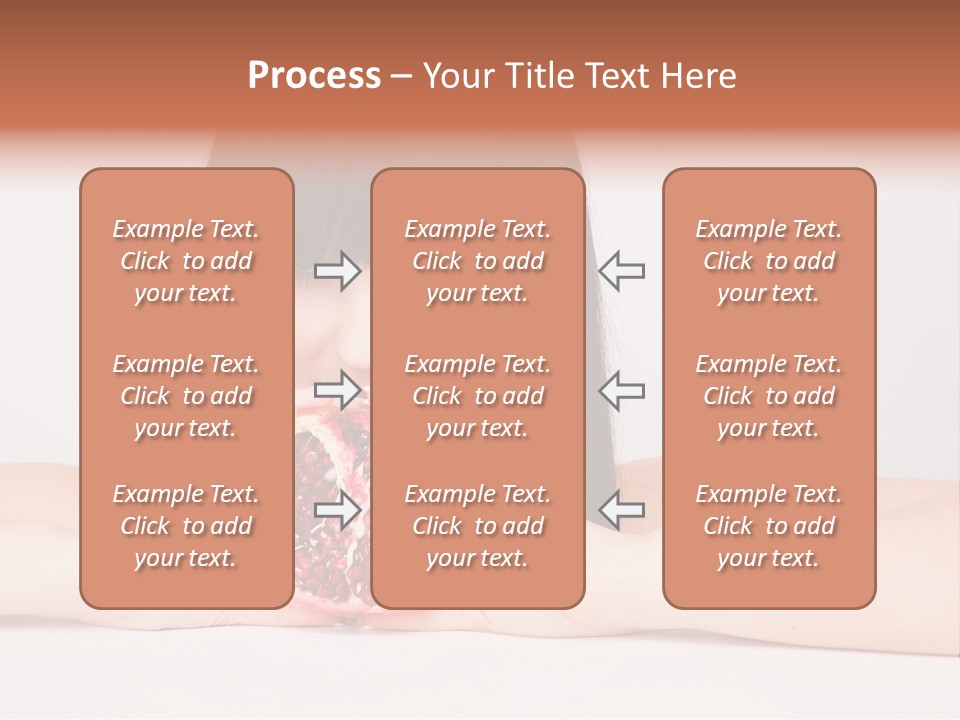 Female Hair Happy PowerPoint Template