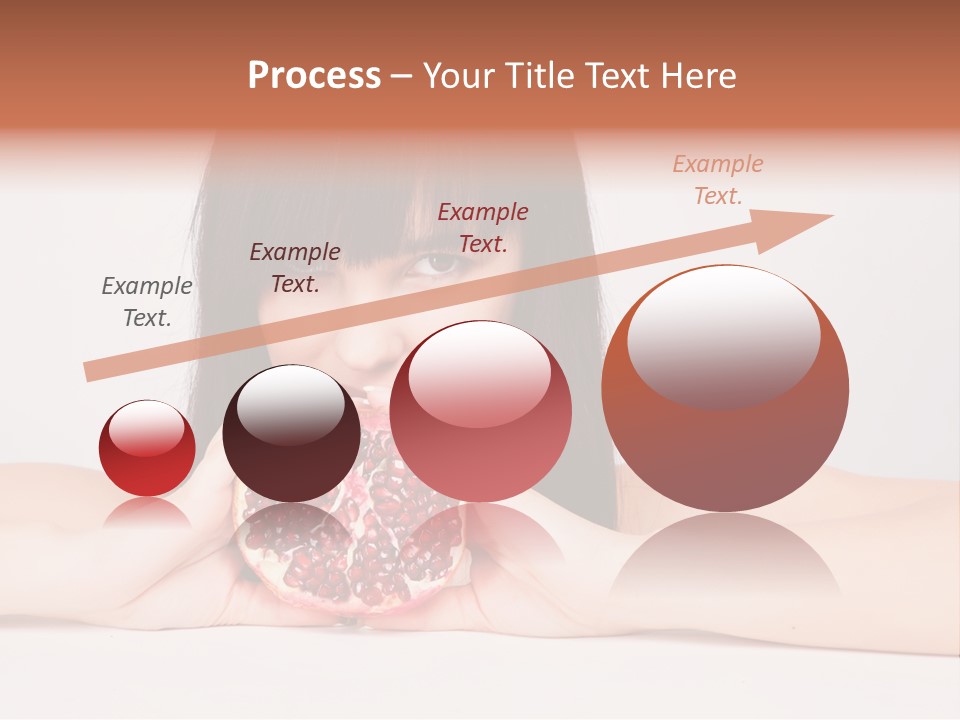 Female Hair Happy PowerPoint Template