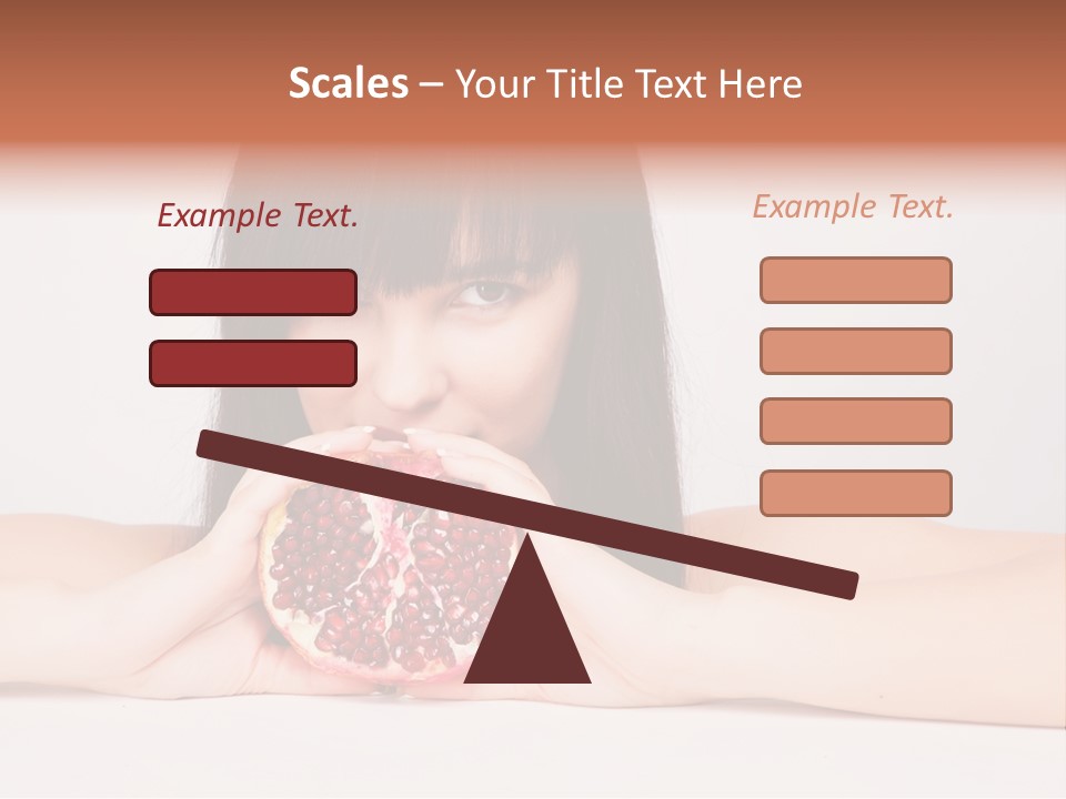 Female Hair Happy PowerPoint Template