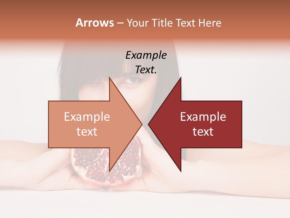 Female Hair Happy PowerPoint Template