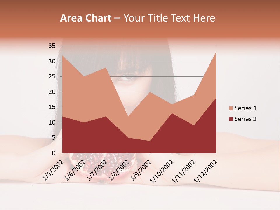 Female Hair Happy PowerPoint Template