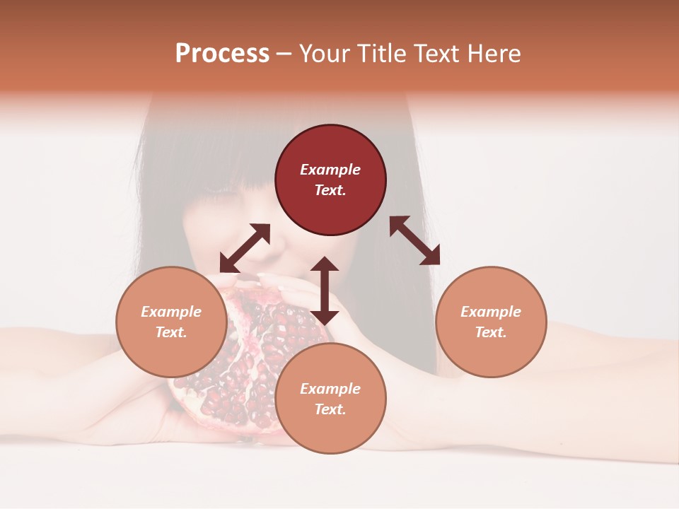 Female Hair Happy PowerPoint Template