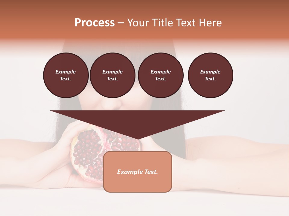 Female Hair Happy PowerPoint Template