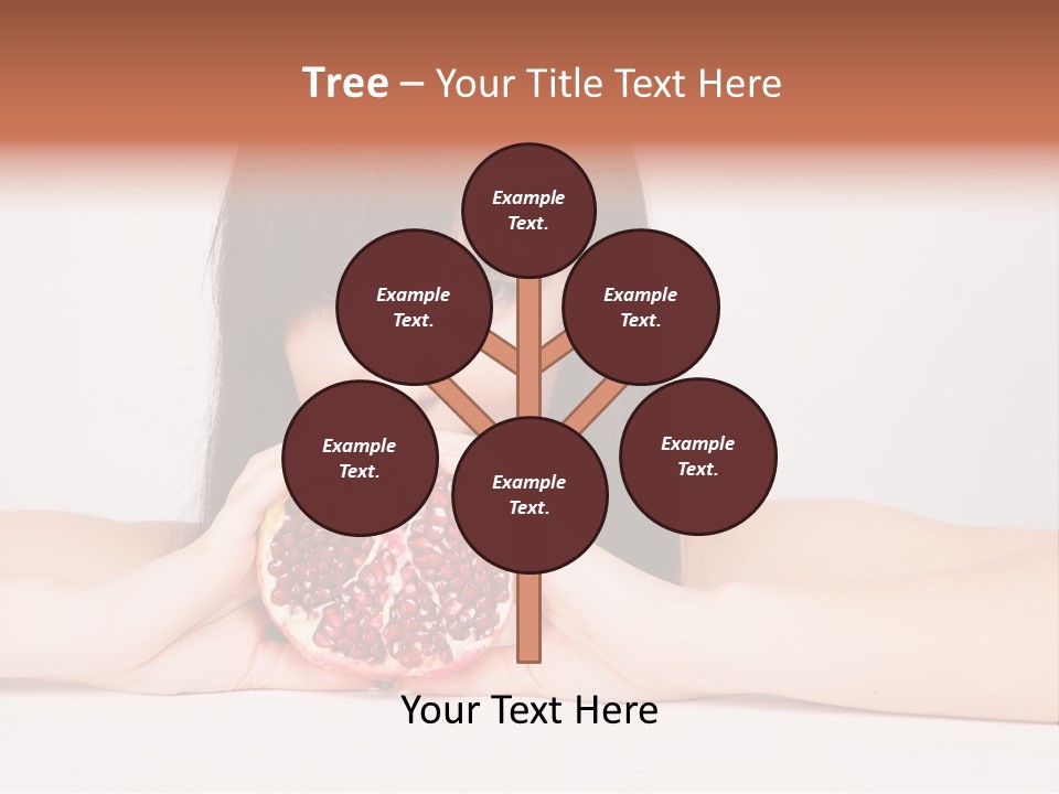 Female Hair Happy PowerPoint Template