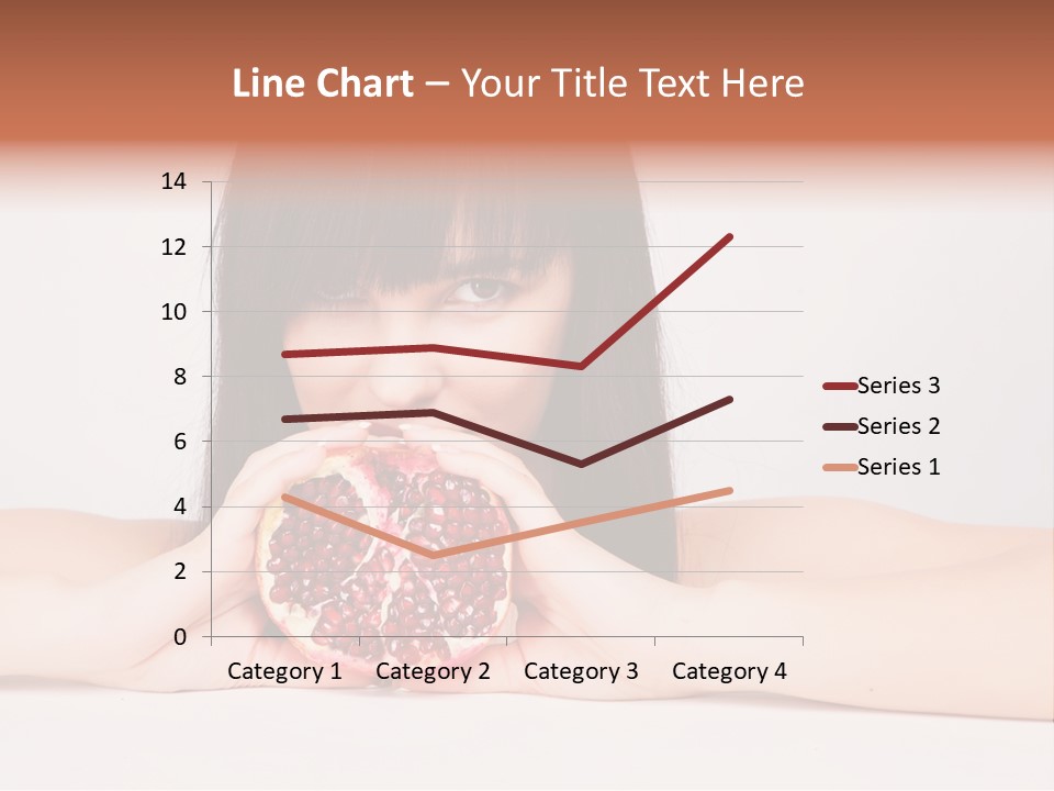 Female Hair Happy PowerPoint Template