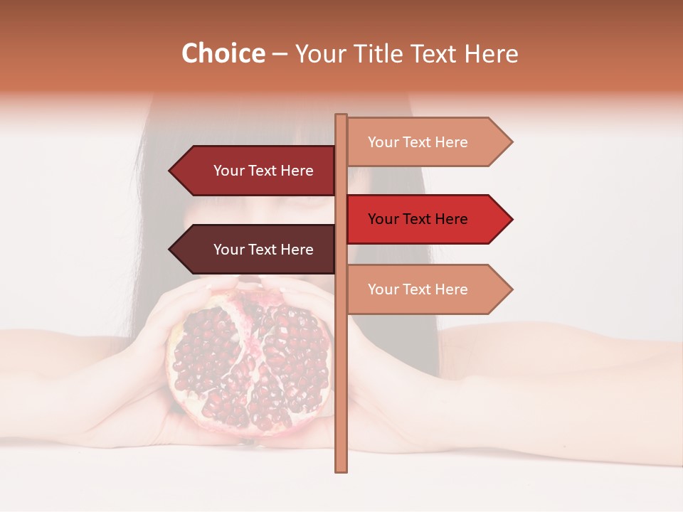 Female Hair Happy PowerPoint Template