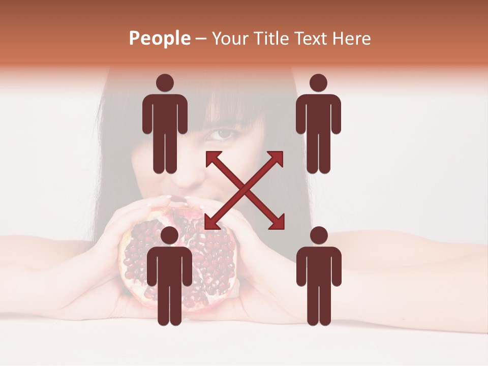 Female Hair Happy PowerPoint Template