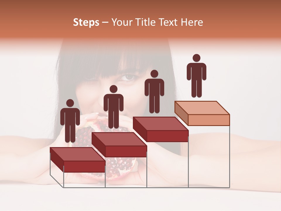 Female Hair Happy PowerPoint Template