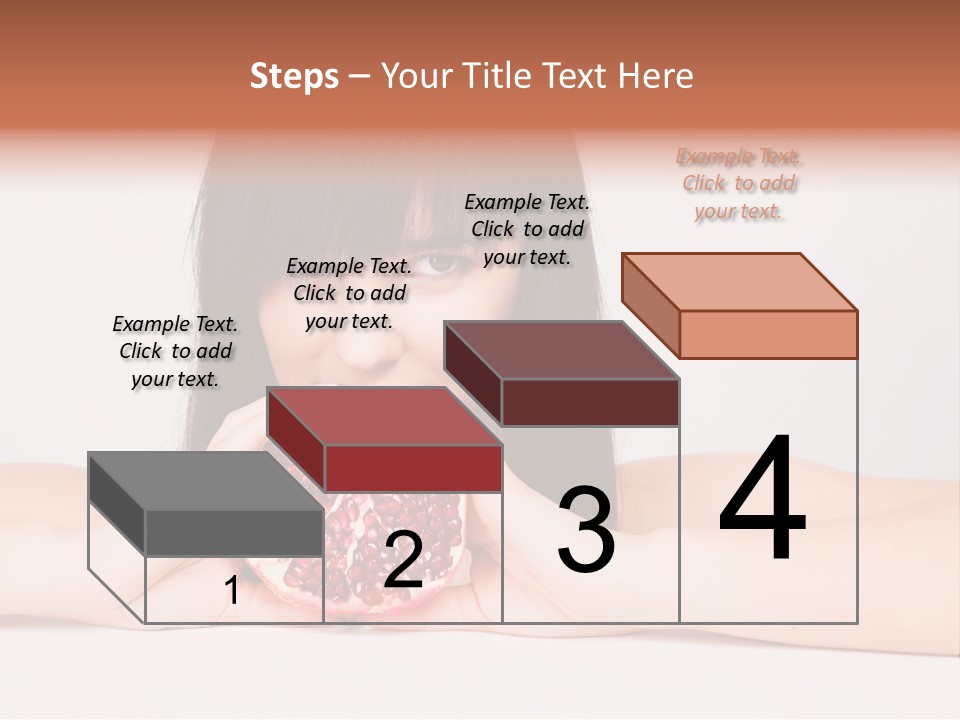 Female Hair Happy PowerPoint Template