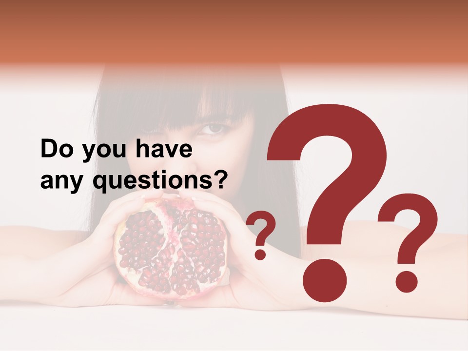 Female Hair Happy PowerPoint Template