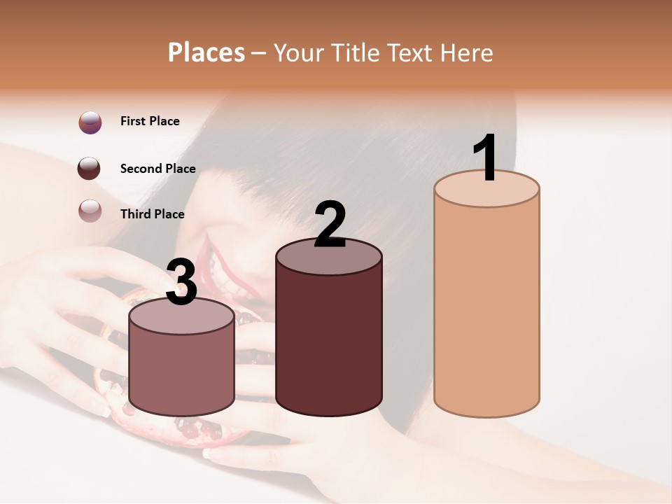 Apple Fruit Girl PowerPoint Template