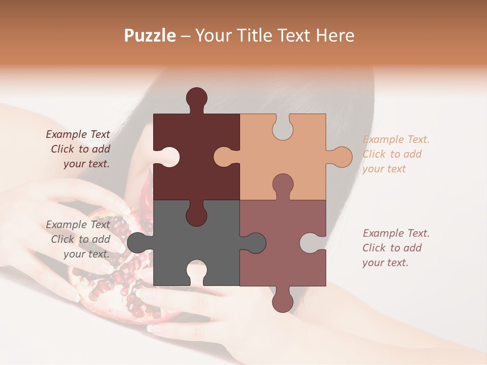 Apple Fruit Girl PowerPoint Template