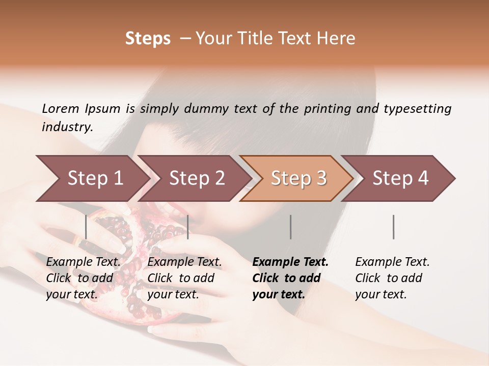 Apple Fruit Girl PowerPoint Template