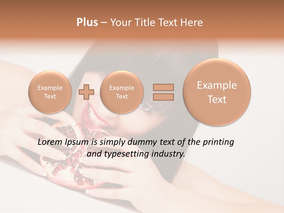 Apple Fruit Girl PowerPoint Template