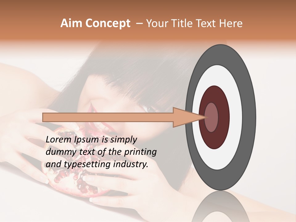 Apple Fruit Girl PowerPoint Template