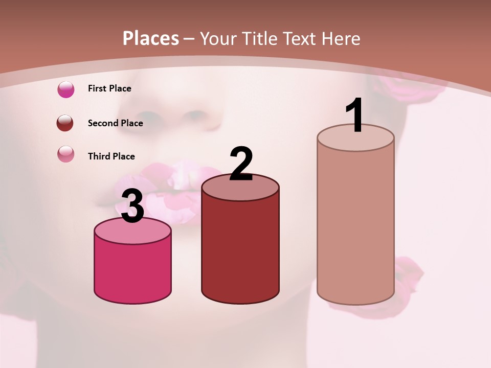 Glamorous Face Model PowerPoint Template