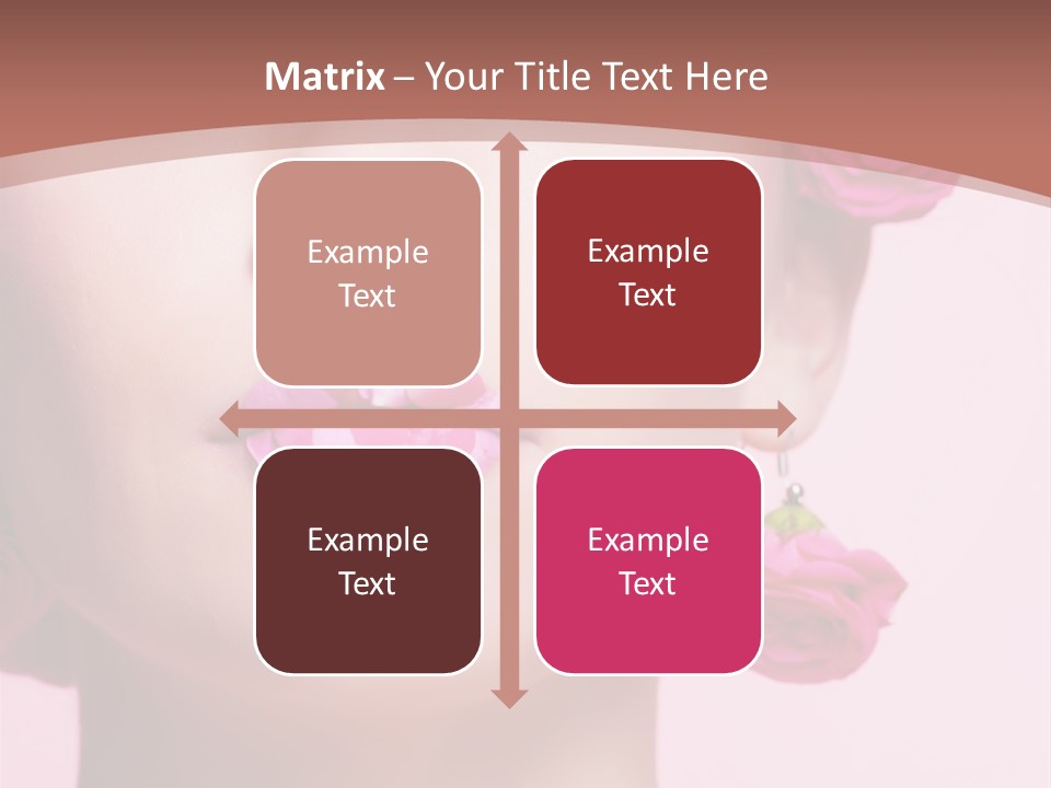 Glamorous Face Model PowerPoint Template