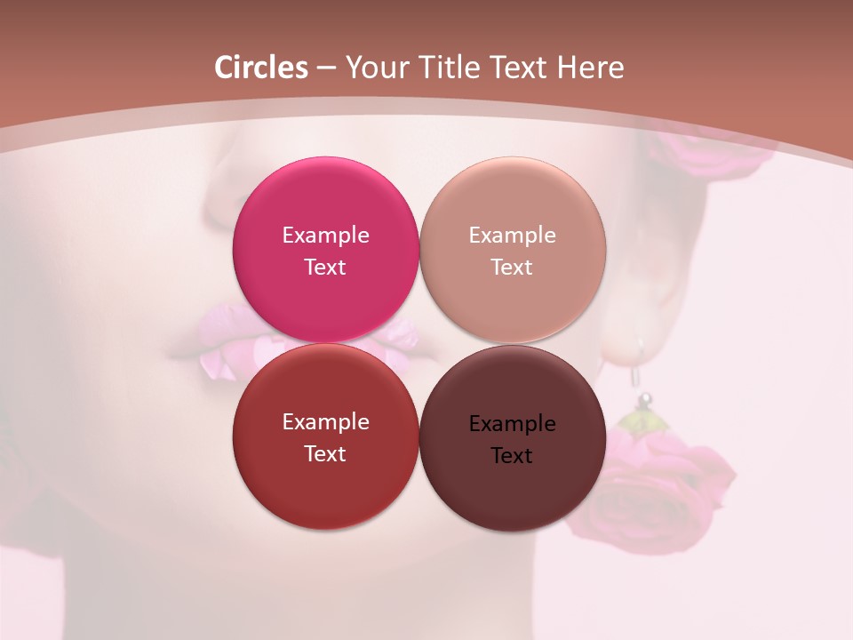 Glamorous Face Model PowerPoint Template