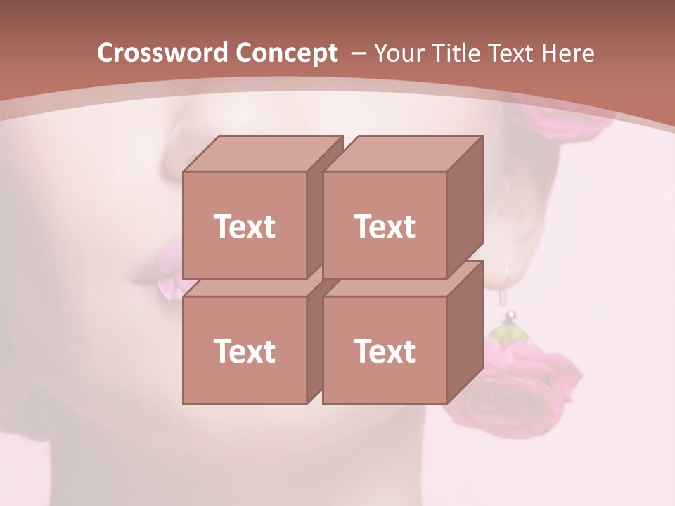 Glamorous Face Model PowerPoint Template