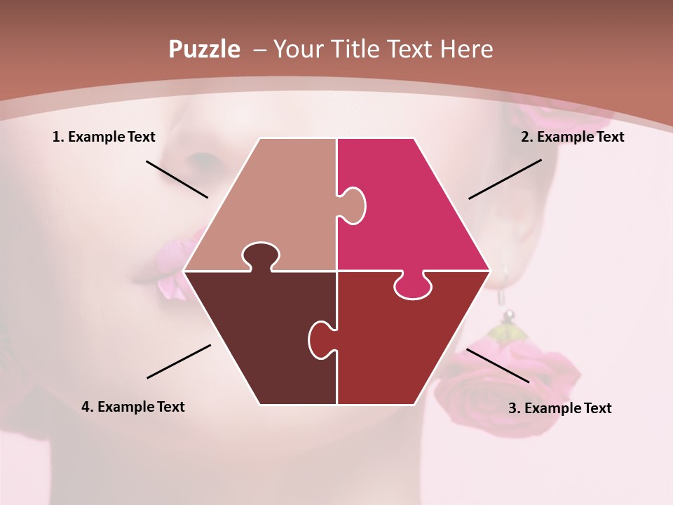 Glamorous Face Model PowerPoint Template