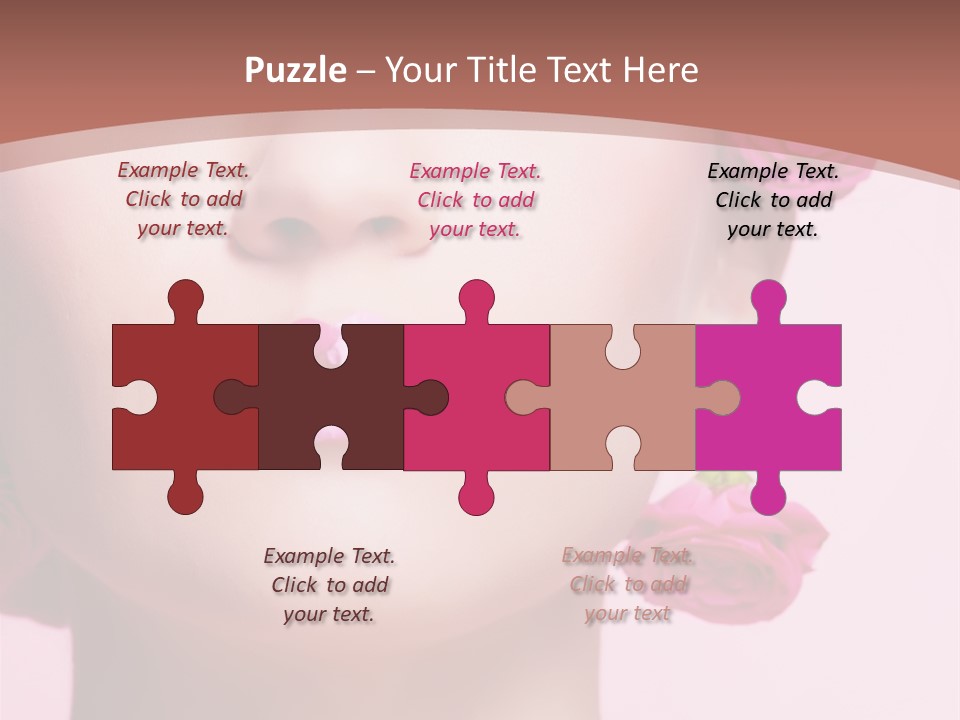 Glamorous Face Model PowerPoint Template