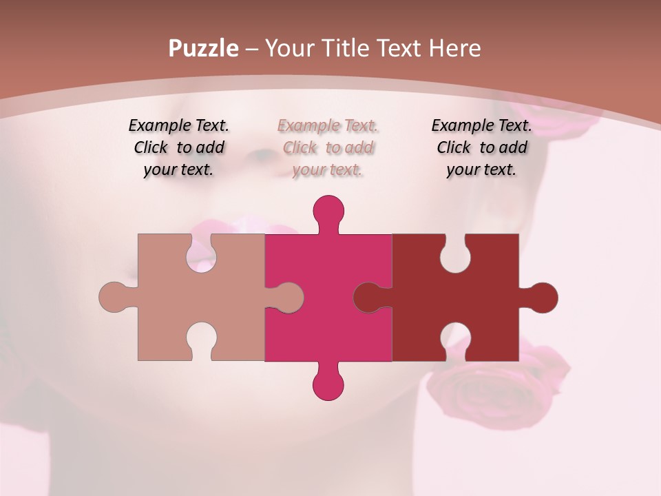 Glamorous Face Model PowerPoint Template