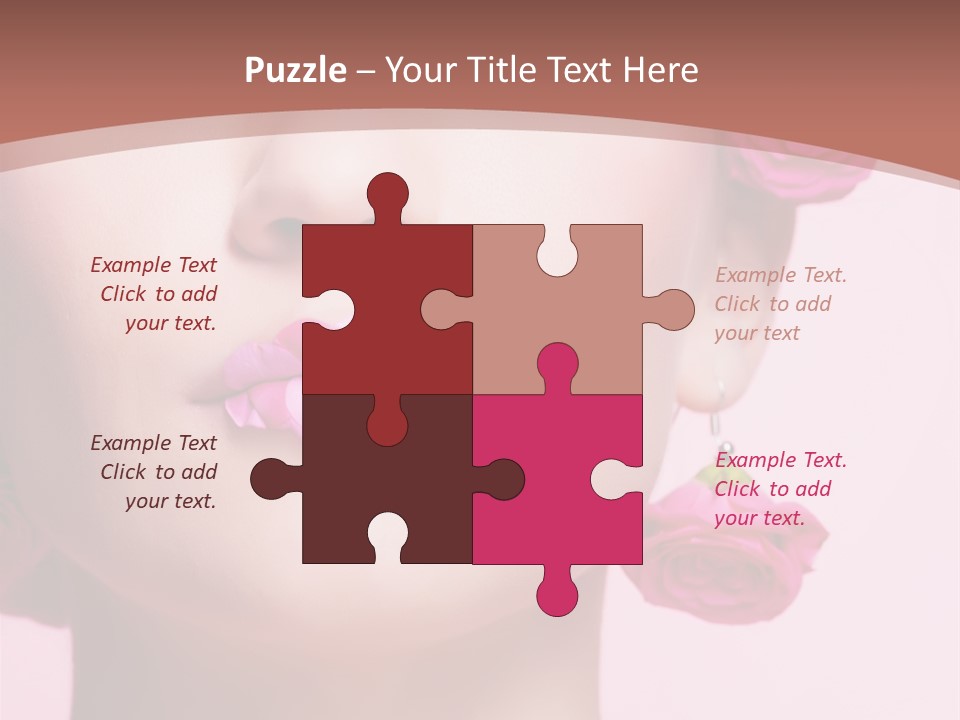 Glamorous Face Model PowerPoint Template