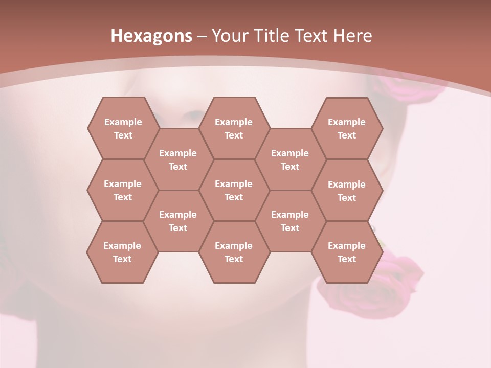 Glamorous Face Model PowerPoint Template