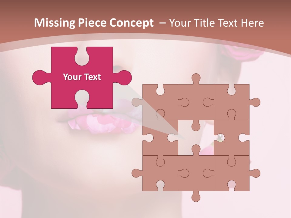 Glamorous Face Model PowerPoint Template