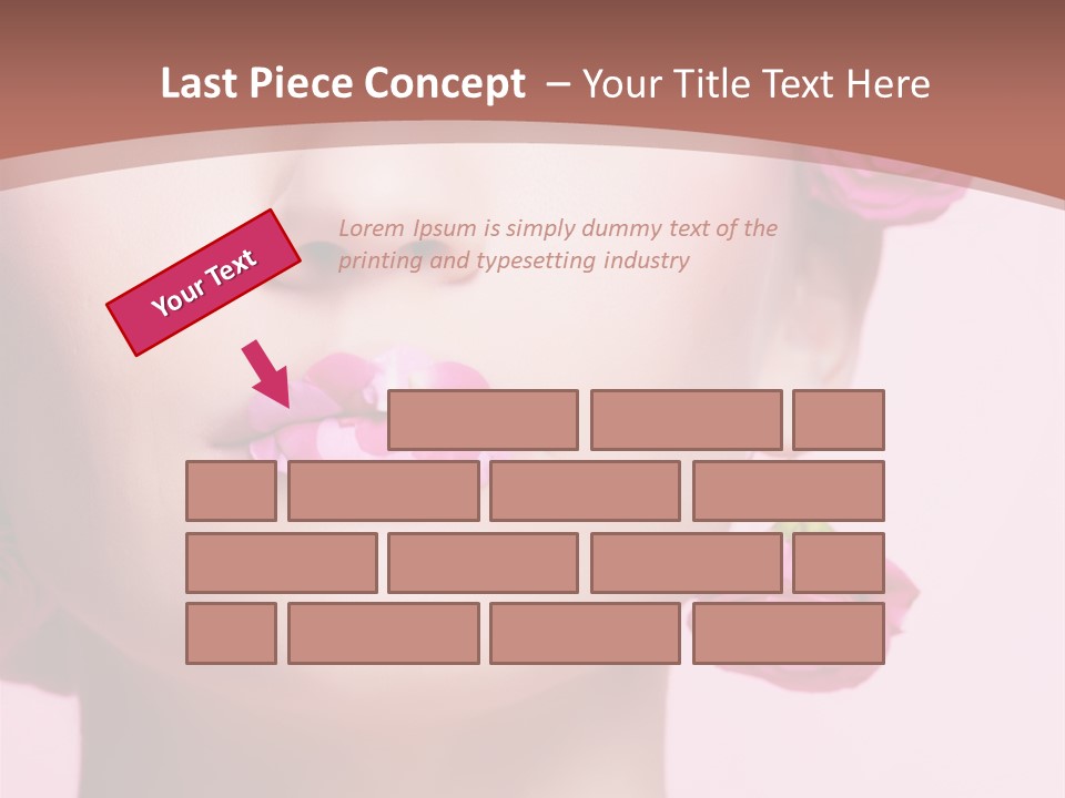 Glamorous Face Model PowerPoint Template