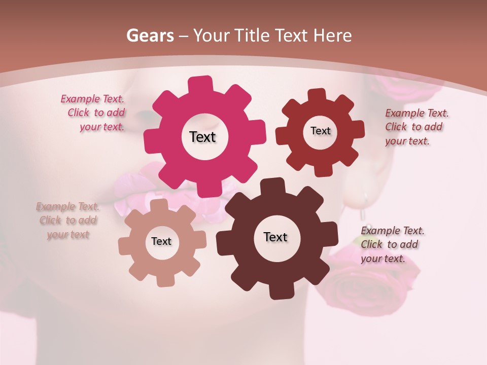 Glamorous Face Model PowerPoint Template