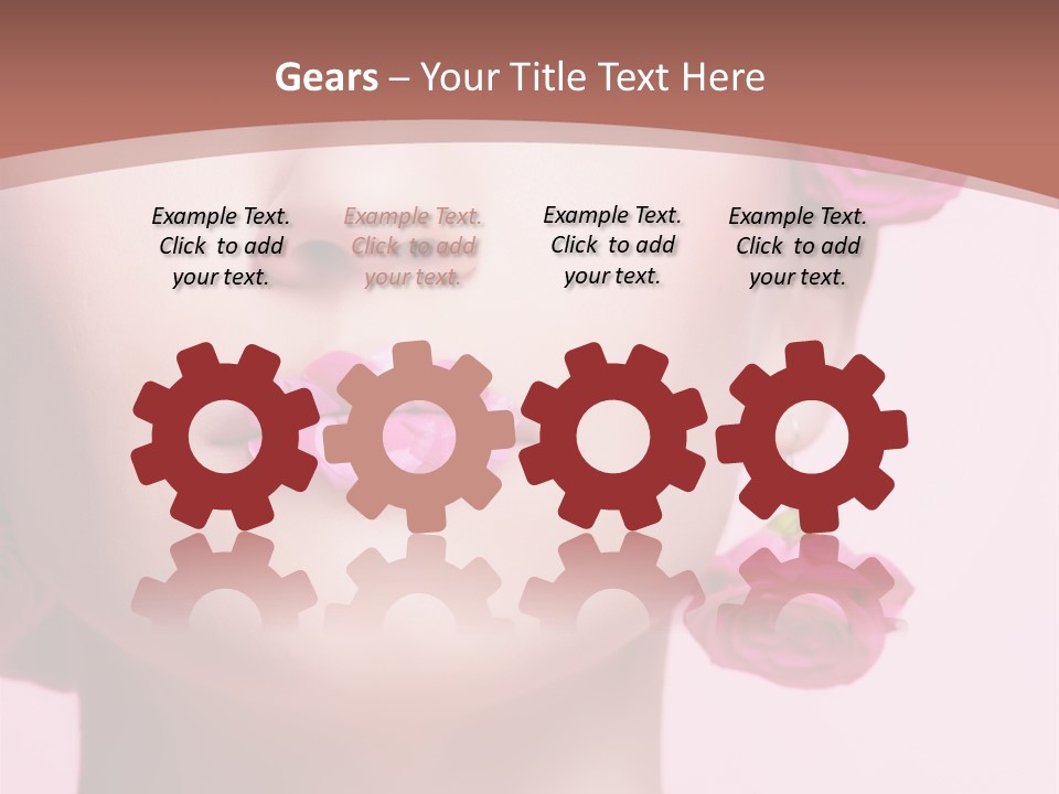 Glamorous Face Model PowerPoint Template