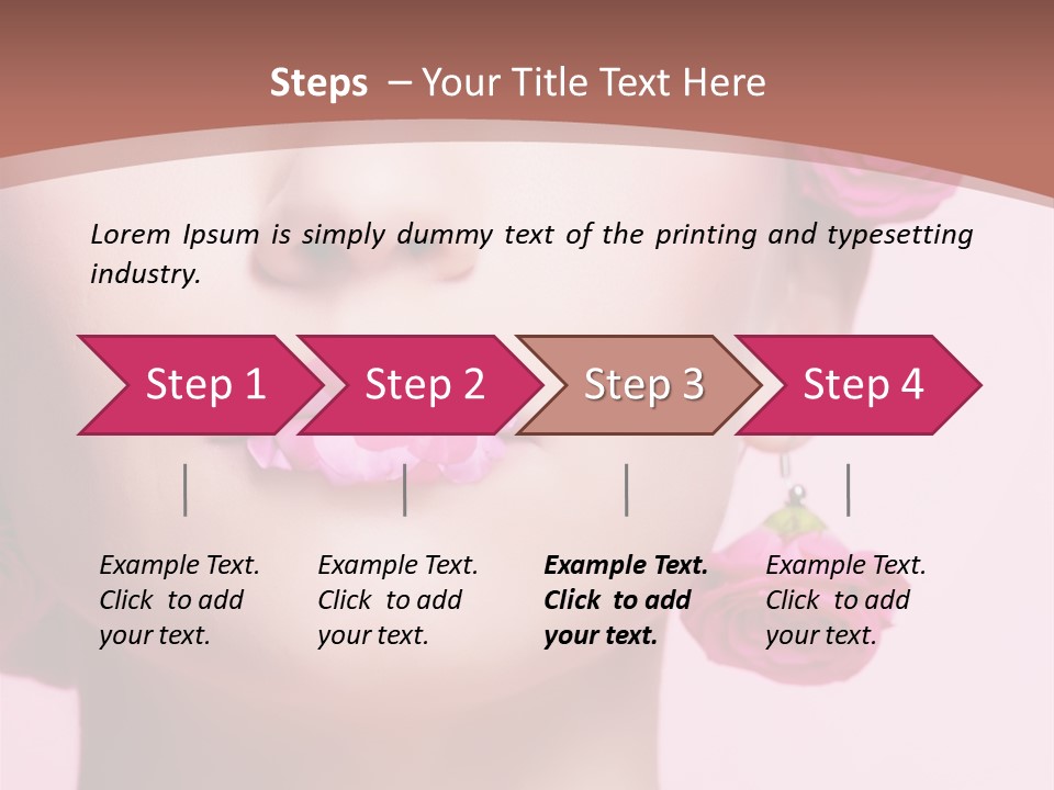 Glamorous Face Model PowerPoint Template