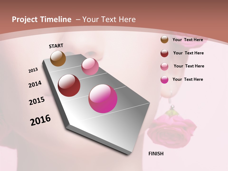 Glamorous Face Model PowerPoint Template