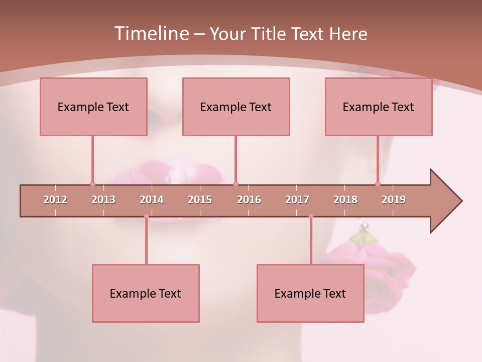 Glamorous Face Model PowerPoint Template