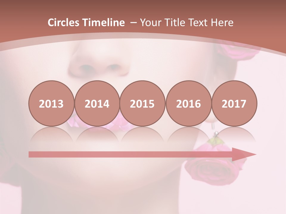 Glamorous Face Model PowerPoint Template