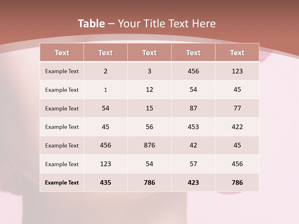 Glamorous Face Model PowerPoint Template