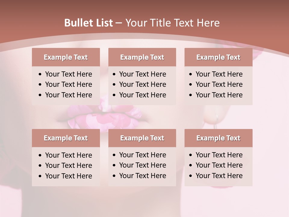 Glamorous Face Model PowerPoint Template