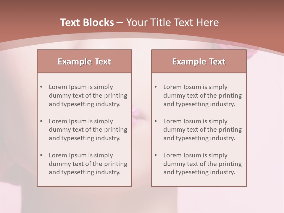 Glamorous Face Model PowerPoint Template