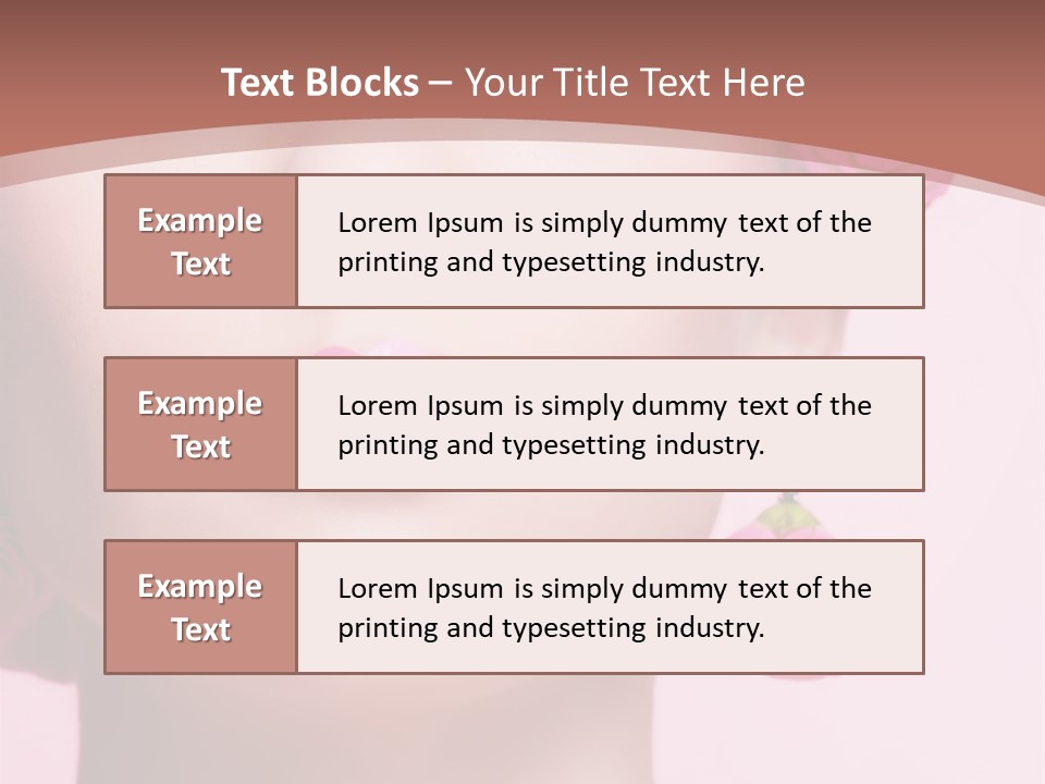 Glamorous Face Model PowerPoint Template