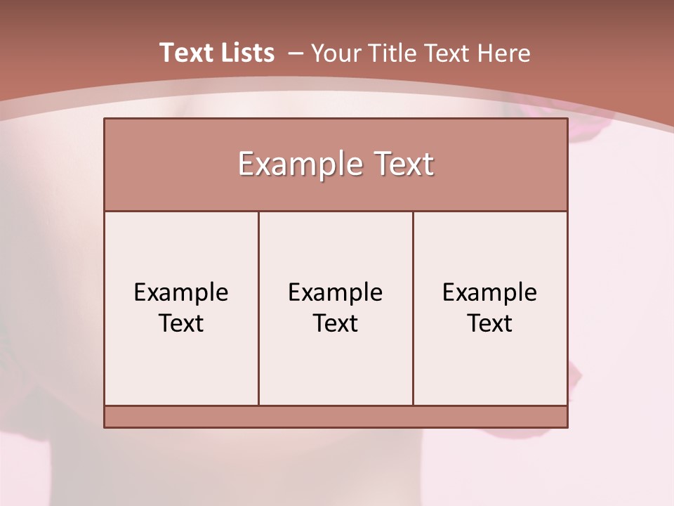 Glamorous Face Model PowerPoint Template