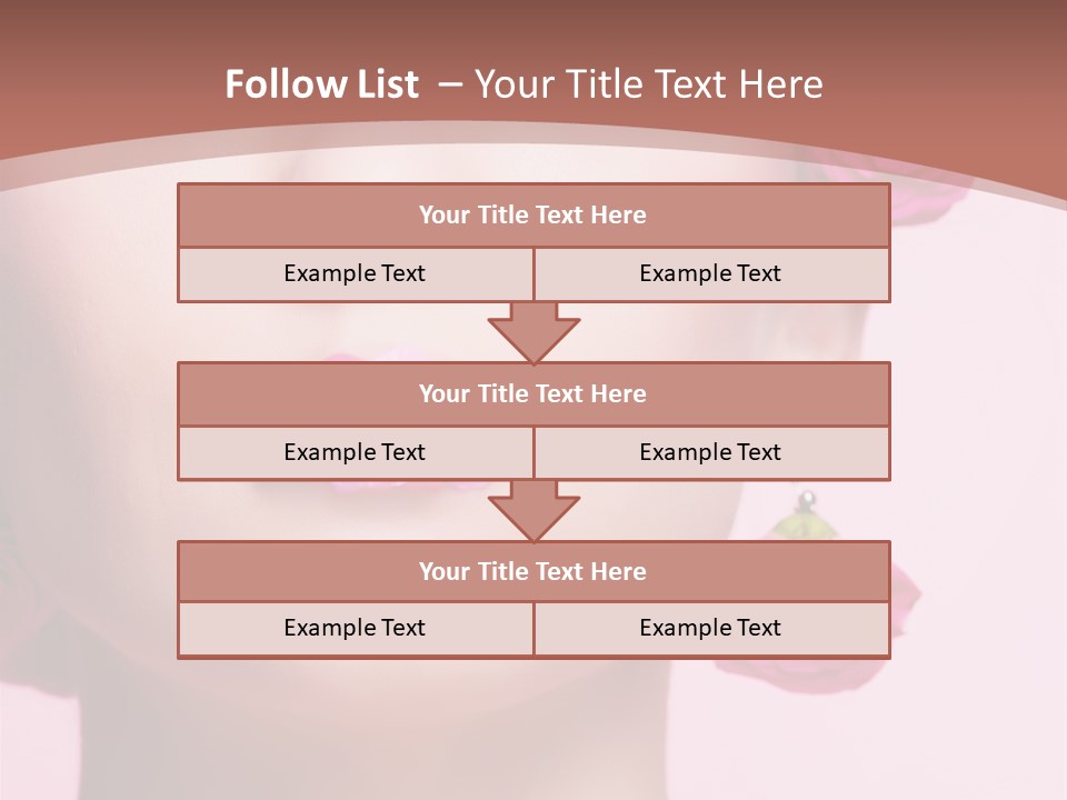 Glamorous Face Model PowerPoint Template