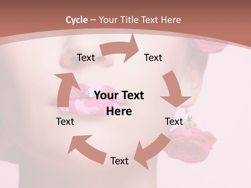 Glamorous Face Model PowerPoint Template